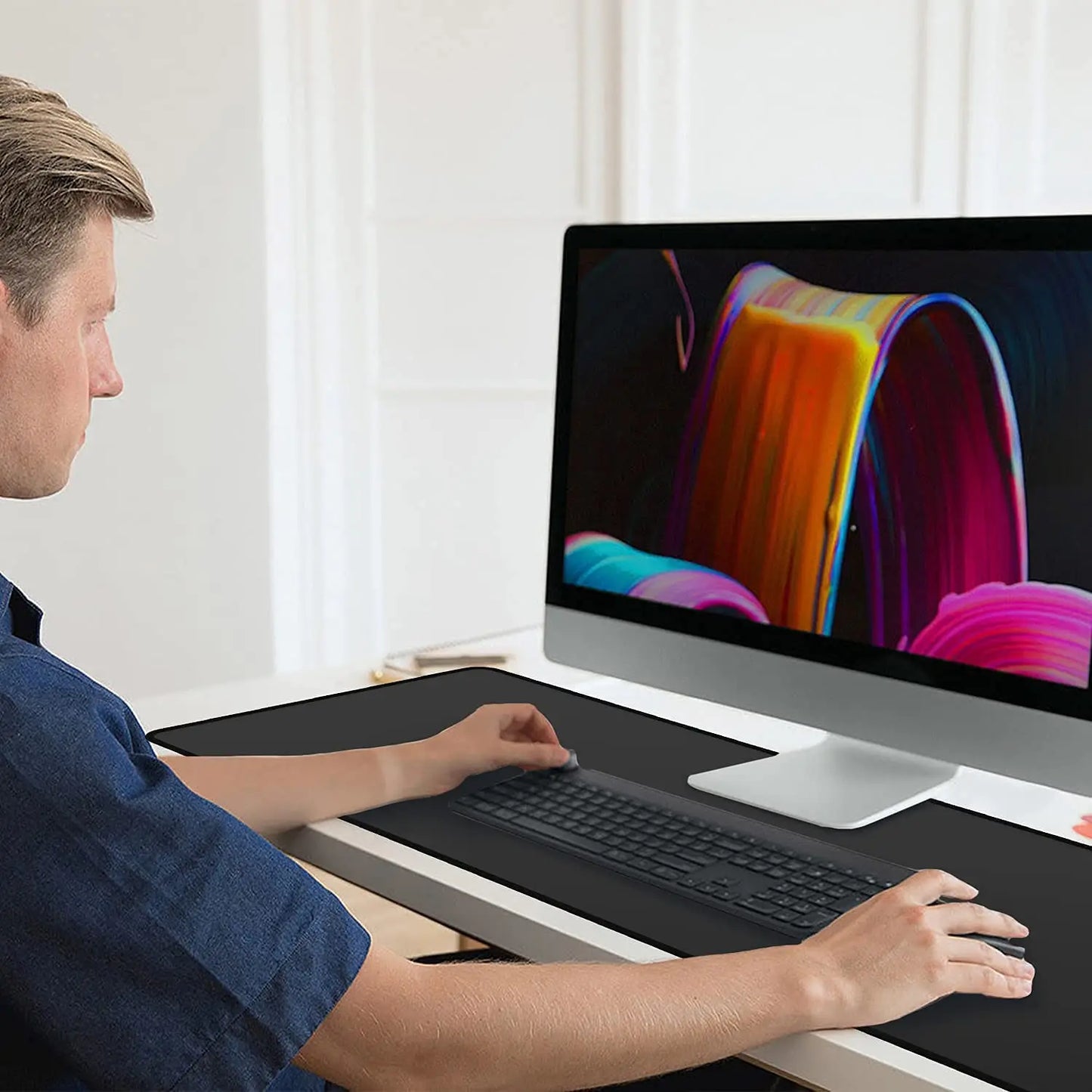 Black Desk Mat
