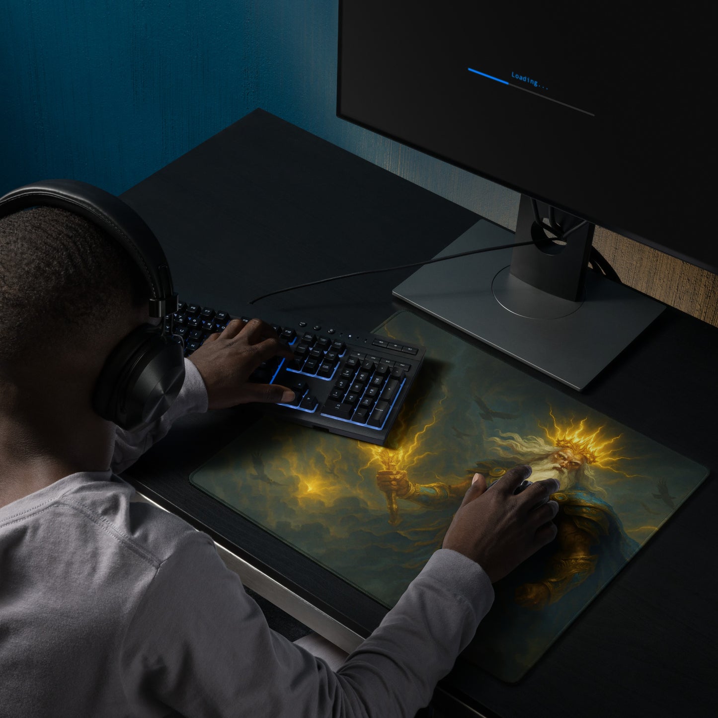 Zeus XL 4mm Thickness Gaming Mousepad – Command Your Battlefield Like the King of the Gods