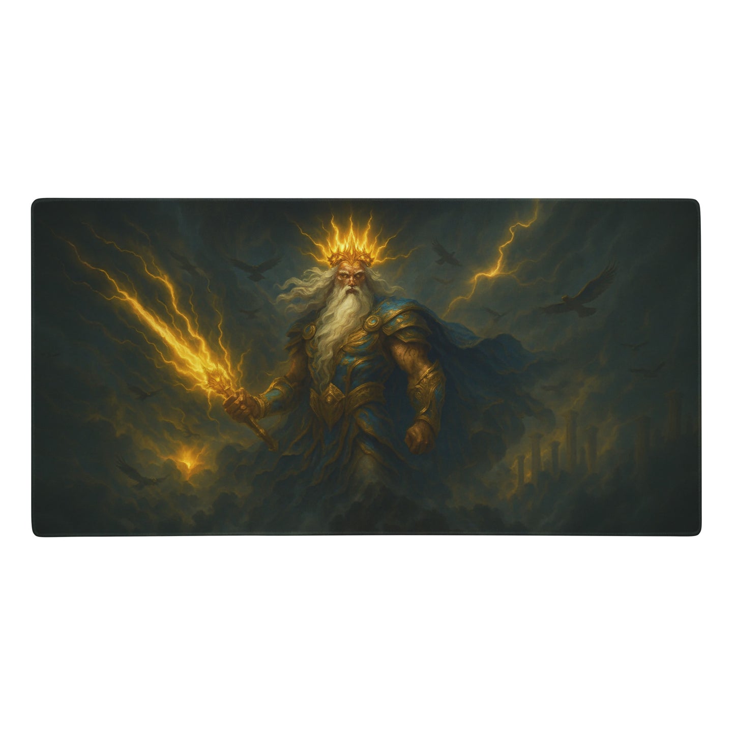 Zeus XL 4mm Thickness Gaming Mousepad – Command Your Battlefield Like the King of the Gods