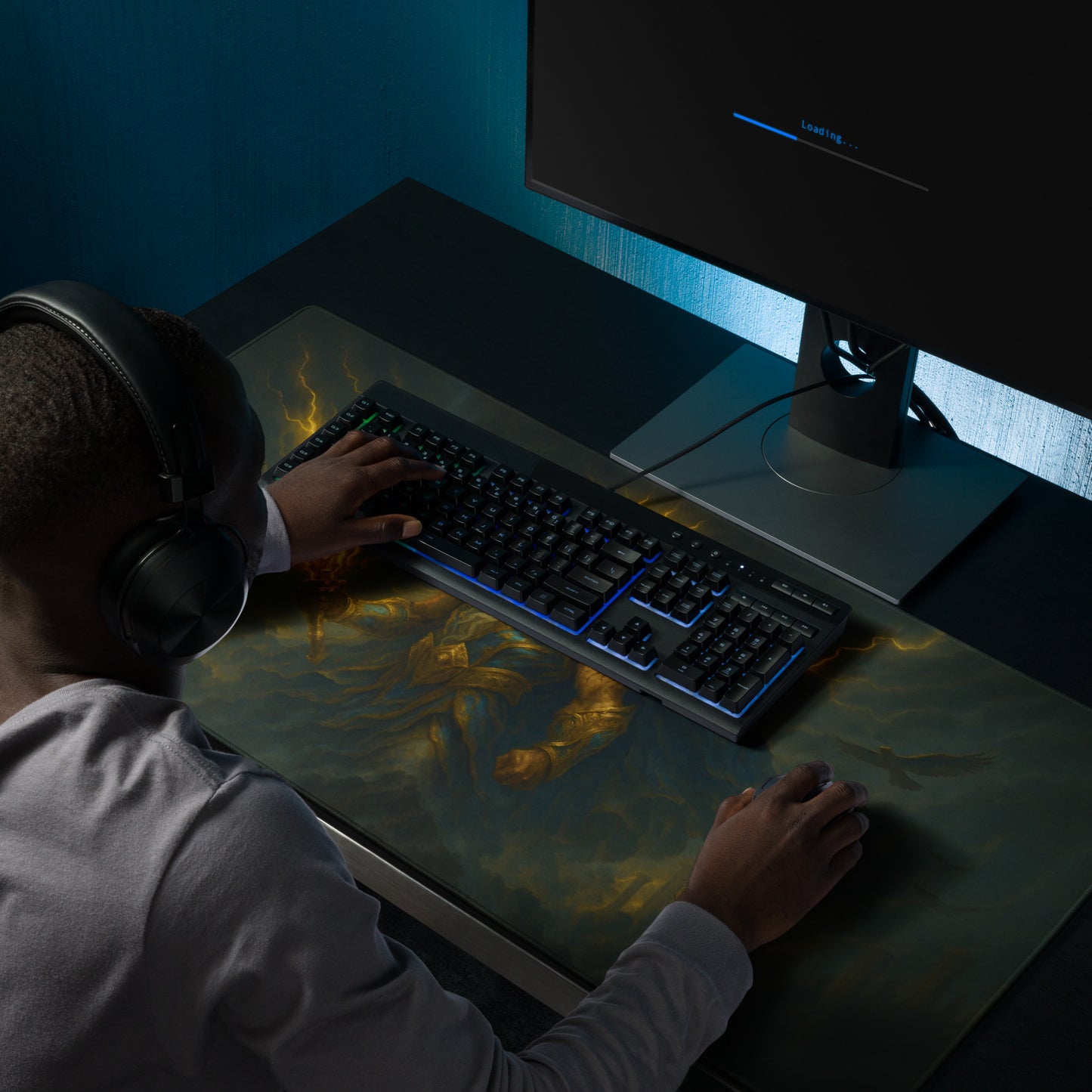 Zeus XL 4mm Thickness Gaming Mousepad – Command Your Battlefield Like the King of the Gods